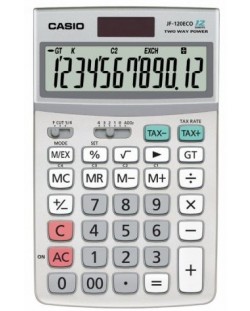 Calculator Casio JF-120 ECO - 12 dgt, 173x 107 x 26.3 mm