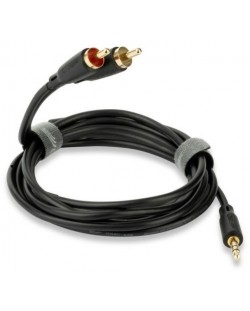Cablu QED - Connect, 3,5 mm/Phono, 0,75 m, negru