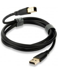 Cablu QED - Connect QE8214, USB-A/USB-B, 0.75m,negru