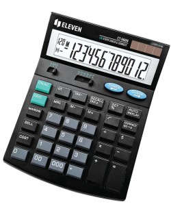 Calculator Eleven - CT-666N, de birou, 12 cifre, negru