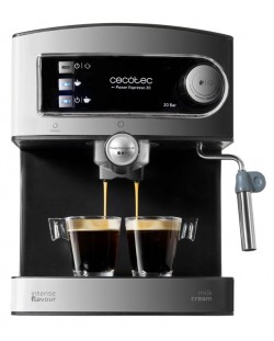 Maşină de cafea Cecotec - Espresso 20 Tradizionale 1503, 850W, gri