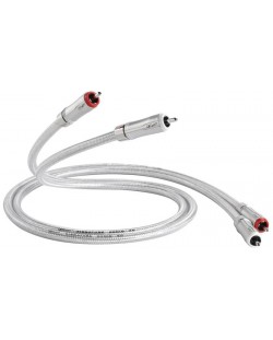 Cablu pentru boxe QED - Signature Audio 40, 4x RCA, 1 m, argintiu