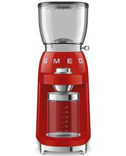 Râșniță de cafea Smeg - CGF01RDEU 50's Style, 150W, 350g, roșie