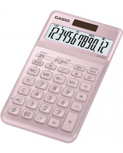 Calculator de birou Casio - JW-200SC, Afisaj cu 12 cifre, roz metalic