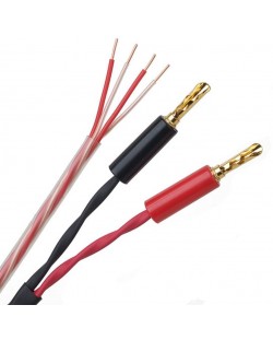 Cablu Pro-Ject - Connect It LS S2, 1m, rosu/negru