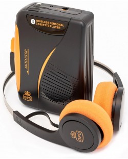 Casetofon  GPO - Cassette Walkman Bluetooth, negru/portocaliu