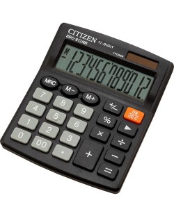 Calculator Citizen - SDC-812NR, de birou, 12 cifre, negru