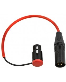 Cablu Rycote - 042277, XLR-3m / XLR-3f, 0,26 m, rosu/negru