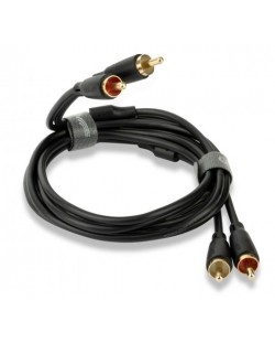 Cablu QED - Connect, Phono/Phono, 1,5 m, negru