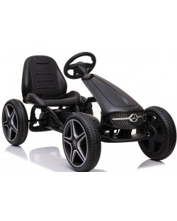 Kart cu pedale Moni - Mercedes-Benz Go Kart EVA, neagra