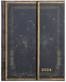 Calendar-agenda Paperblanks Arabica - Orizontal, 80 pagini, 2024