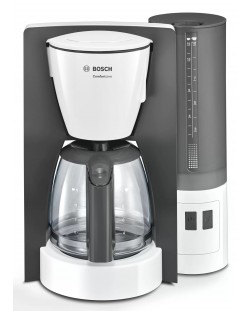 Mașină de cafea Bosch Schwarz - TKA6A041, 1,2 l, alb/gri