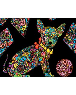 Tablou de colorat ColorVelvet - Chihuahua, 29,7 x 21 cm