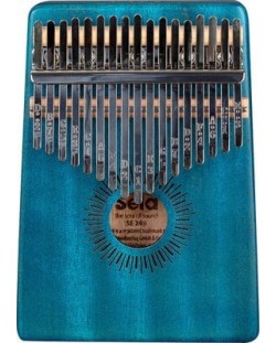 Kalimba, instrument muzical Sela - 17 Mahogany, albastru