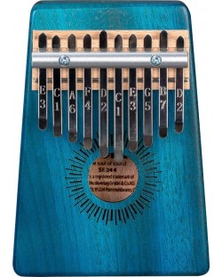Kalimba, instrument muzical Sela - 10 Mahogany, albastru