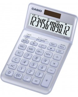 Calculator de birou Casio - JW-200SC, Afisaj cu 12 cifre,albastru deschis metalic