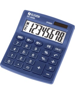 Calculator Eleven - SDC-805NRNVE, 8 cifre, albastru