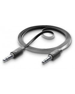 Cablu Cellularline - AUX Audio, 3.5mm/3.5mm, 1m, negru