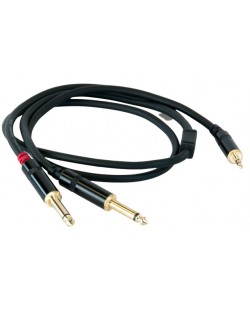 Cablu Master Audio - RCA381, 2x 6.3 mm/3.5 mm, 1m, negru