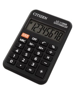 Calculator Citizen - LC-110NR, de buzunar, 8 cifre, negru