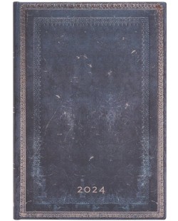 Calendar-agenda Paperblanks Inkblot - Orizontal, 13 x 18 cm, 80 pagini, 2024