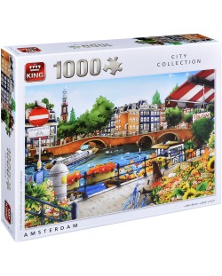 Puzzle King de 1000 piese - Amsterdam, Hiro Tanikawa
