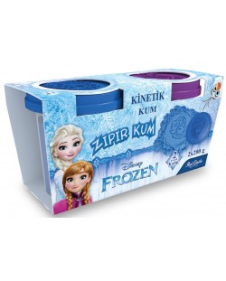 Nisip kinetic Heroes - Frozen, cu figurine