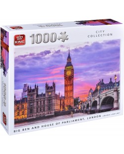Puzzle King de 1000 piese - Big Ben si Parlamentul, Londra