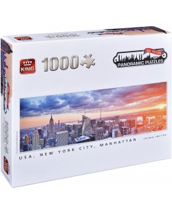Puzzle panoramic King de 1000 piese - New York City, Manhattan
