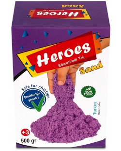 Nisip kinetic in cutie Heroes - Culoare violet, 500g