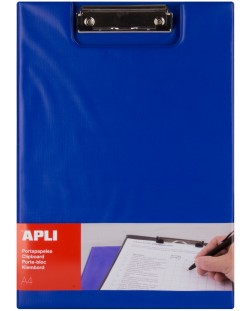 Clipboard cu capac APLI А4 - Albastru