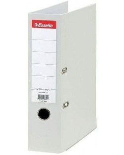 Esselte Eco - A4, 7,5 cm, PP, margine metalica, eticheta detasabila, alb