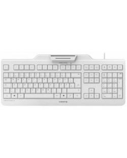 Tastatura Cherry - Secure Board 1.0, cititor smart de carduri, alba