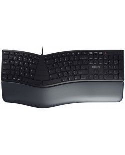 Tastatura Cherry - KC 4500 ERGO, curbata, neagra