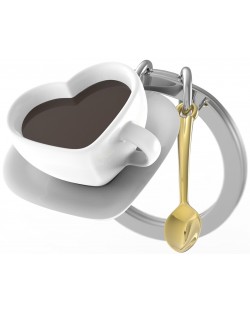 Breloc Metalmorphose - Heart coffee cup