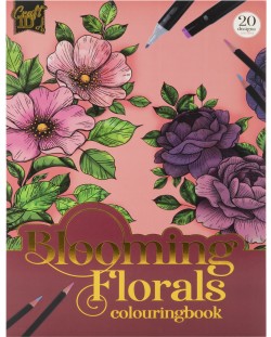 Carte de colorat Grafix - Flori