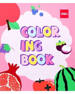 Carte de colorat Deli EN041 - Fructe
