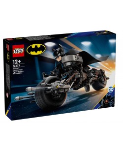 Constructor  LEGO DC Comics Super Heroes -  Figurină de construcție Batman și motocicleta (76273) 