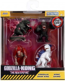 Set figurine Jada Toys - Godzilla și monștri, 4 bucăți