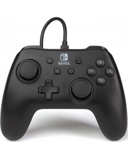 PowerA Controller - Controler cu fir pentru Nintendo Switch, negru mat