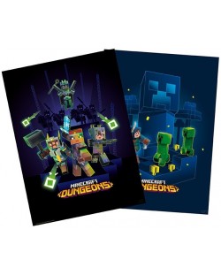 GB eye Games: Minecraft - Minecraft - Dungeons mini poster set