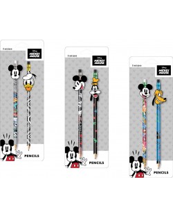 Cool Pack Mickey Mouse set creion HB, 2 bucăți, asortiment