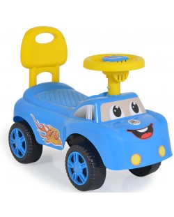 Mașina de împins Moni Toys - Keep Riding, albastru