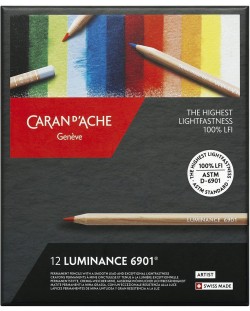 Set de creioane colorate Caran d'Ache Luminance 6901 - 12 culori