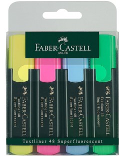 Faber-Castell 48 de markere de text - 4 culori