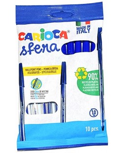 Set de stilouri Carioca Sfera - 10 buc, albastru