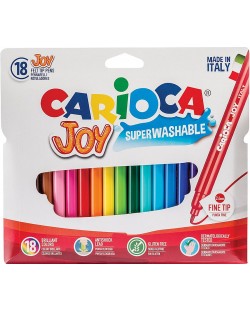 Set carioci superlavabile Carioca Joy - 18 culori