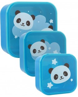 Set cutii pentru mâncare I-Total Panda - 3 buc