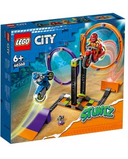Constructor LEGO City- Stuntz, Provocare de cascadorie cu rotire (60360)