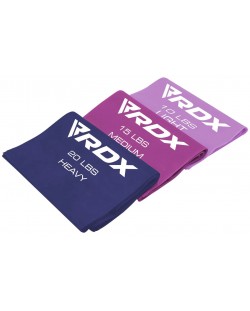 Set de benzi de rezistență RDX - Basic 3, violet